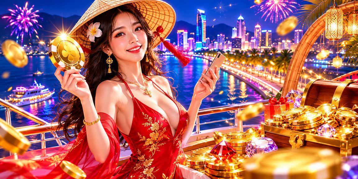 Người dùng Nha Trang sử dụng ứng dụng mobile để giao dịch tài chính bên bờ biển