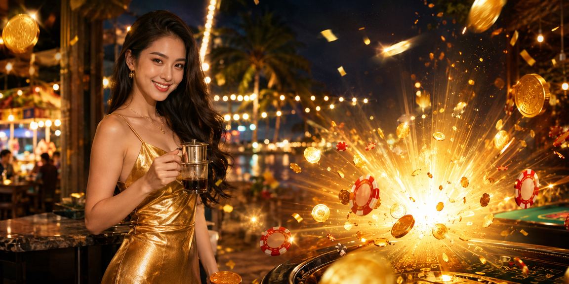 Người dùng Phú Quốc thư giãn và đặt cược trực tuyến bên tách cà phê
